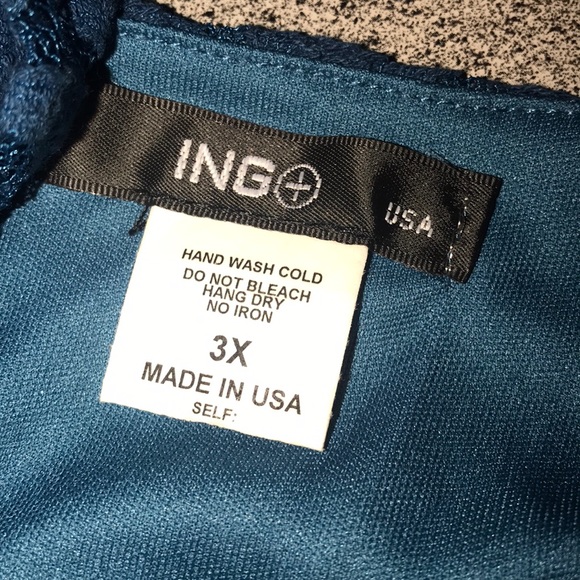 NWT Teal FLORAL lace dress in size 3X - Picture 4 of 11